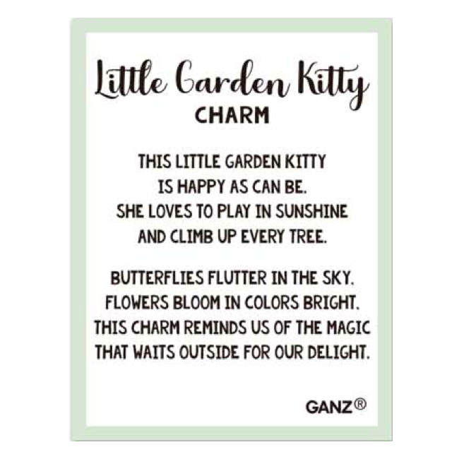Garden Kitty Charm, Assorted