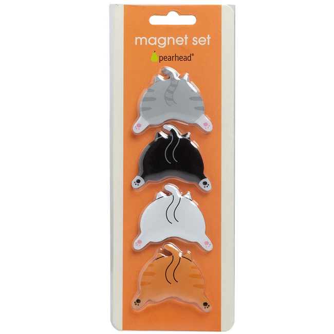 Pearhead Cat Butt Magnet Set of 4