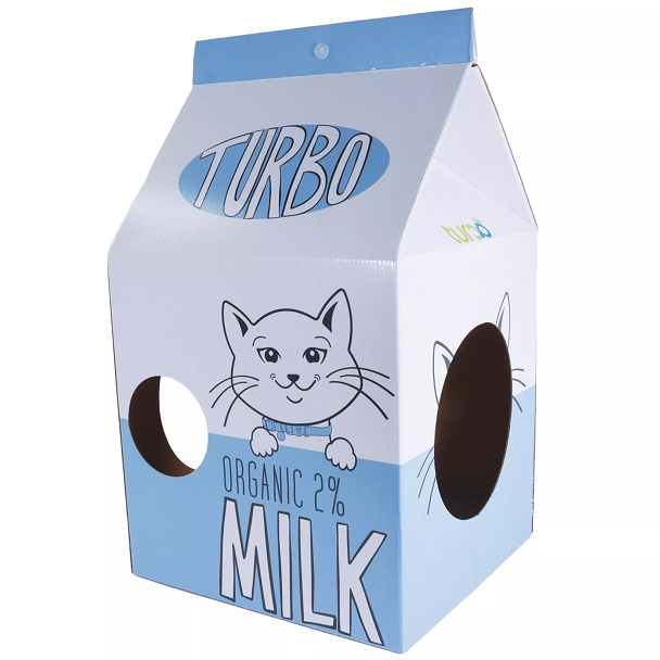 Turbo by Coastal Milk Carton Cat Scratcher