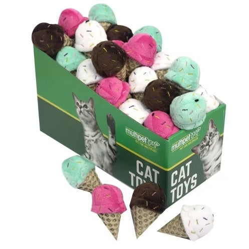 Mini Ice Cream Cone Cat Toy
