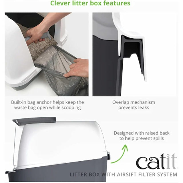 Catit Hooded Litter Box, Jumbo