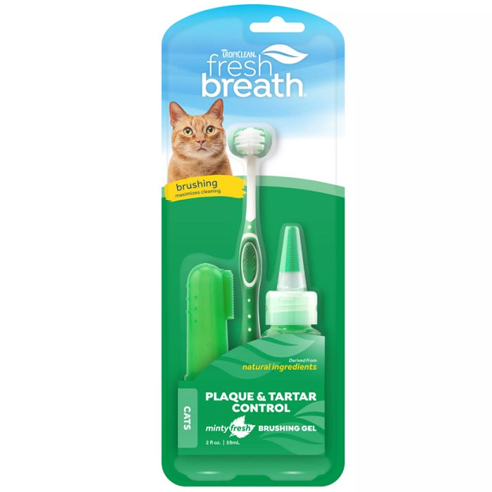 Tropiclean Fresh Breath Oral Care Kit for Cats