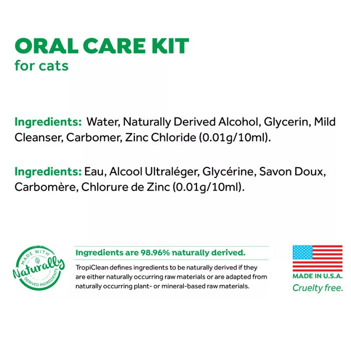 Tropiclean Fresh Breath Oral Care Kit for Cats