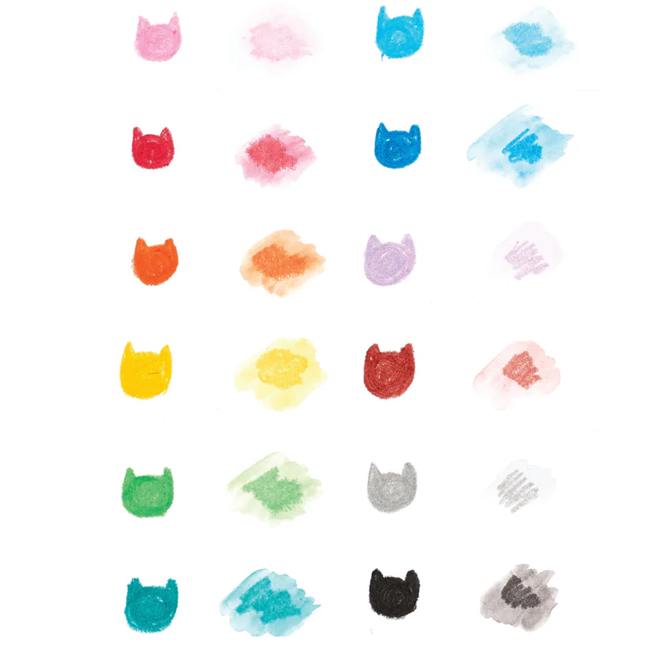 Cat Parade Gel Crayons - Set of 12
