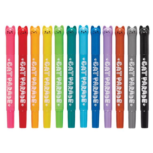 Cat Parade Gel Crayons - Set of 12