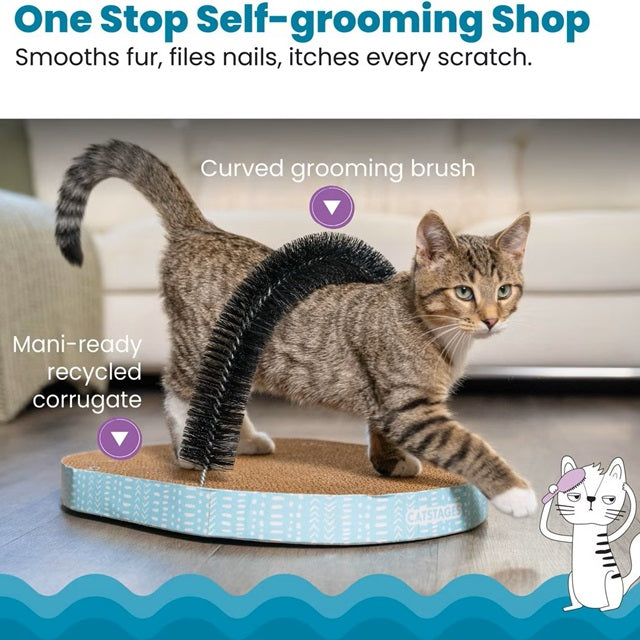 Catstages Scratch & Groom Cat Scratch Pad