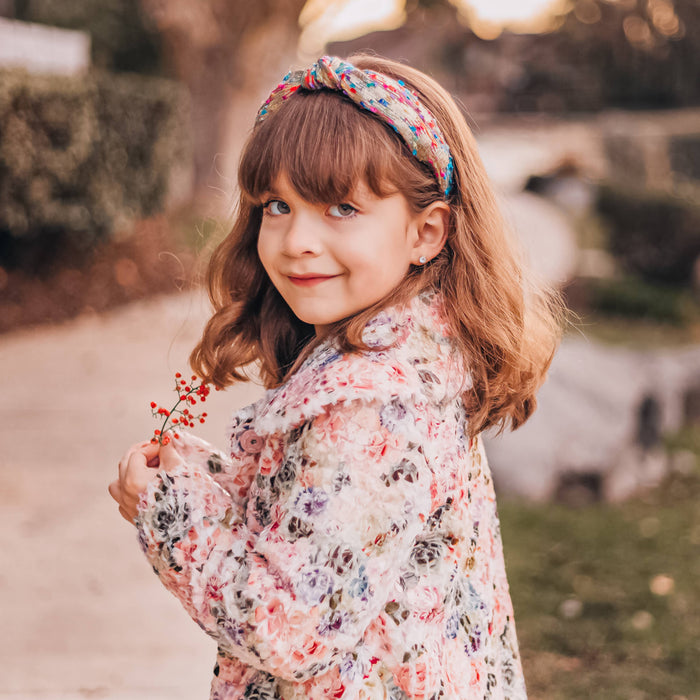 Gold Confetti Knot Headband