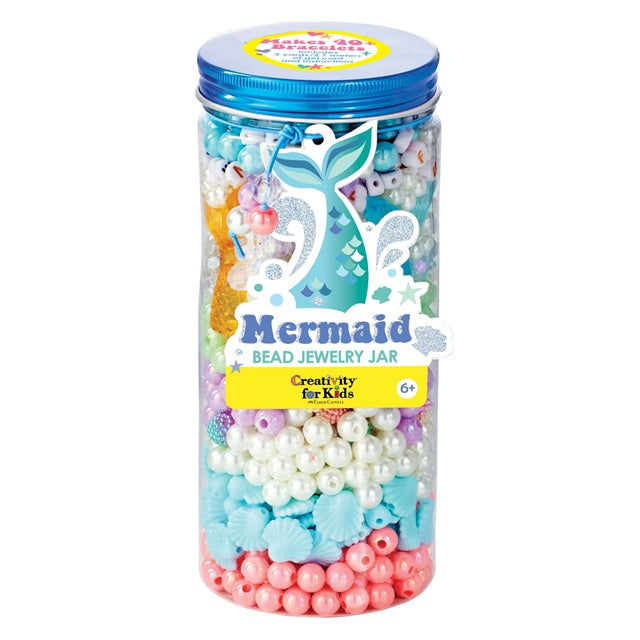 Creativity for Kids Mermaid Bead Jar Jewelry Making Kit