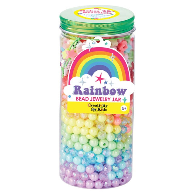 Creativity for Kids Rainbow Bead Jar Jewelry Making Kit