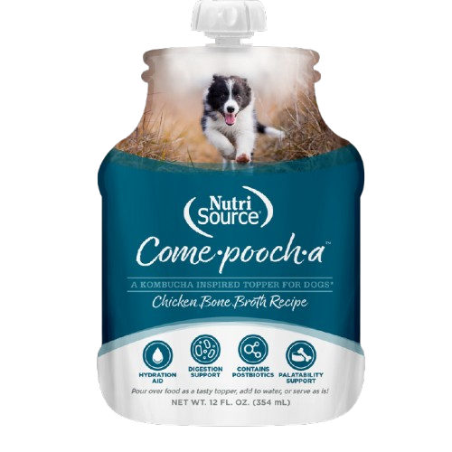 Nutrisource Dog Come·pooch·a Chicken Bone Broth 12oz