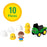 John Deere Build-A-Buddy Stackers Farm Playset - 10-Piece John Deere Chick Toy Set