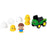 John Deere Build-A-Buddy Stackers Farm Playset - 10-Piece John Deere Chick Toy Set
