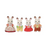 Calico Critters Chocolate Rabbit Family