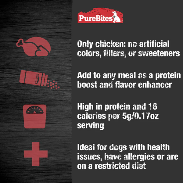 PureBites Chicken Sprinkles Dog Treats 3.5oz