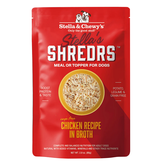 Stella & Chewy's Stella's Shredrs Chicken Recipe in Broth 2.8oz