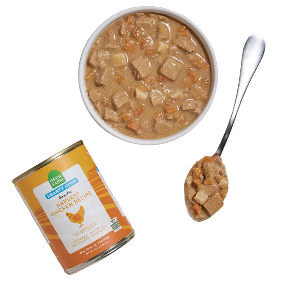 Open Farm Harvest Chicken Hearty Stew Wet Dog Food 12.5-oz Can