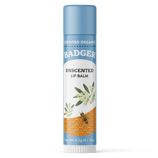 Badger Unscented Classic Lip Balm 0.15-oz Stick