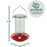 EcoCycle™ Ruby Roost Recycled Glass Hummingbird Feeder