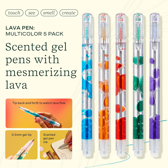 Lifelines Scented Lava Pens, 5-pack Classics
