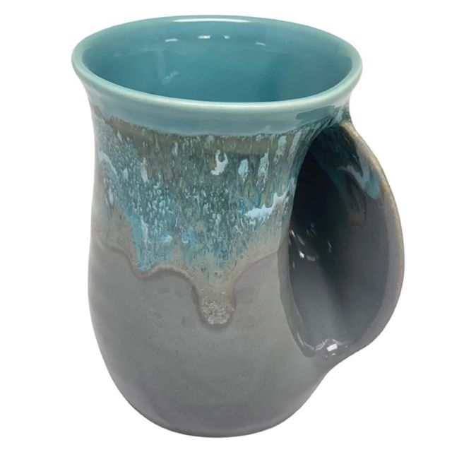 Handmade Ceramic Handwarmer Mug, Riverstone