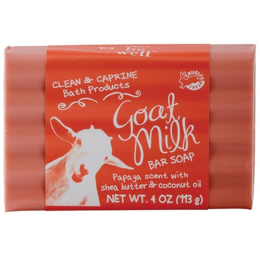 Clean & Caprine Papaya Goat Milk Bar Soap 4 oz.