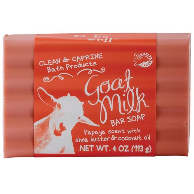 Clean & Caprine Papaya Goat Milk Bar Soap 4 oz.