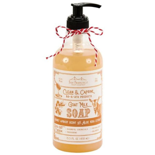 Clean & Caprine Honey Apricot Scent Liquid Goat Milk Hand Soap 15.5 oz.