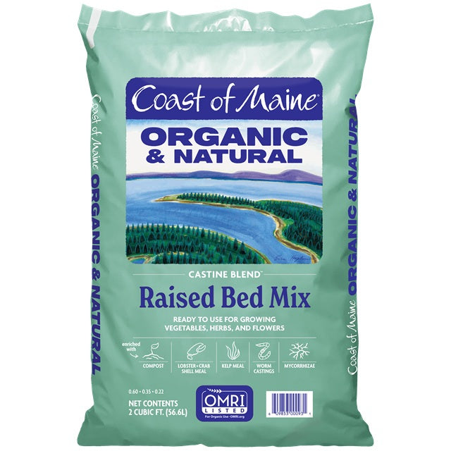 Coast of Maine Castine Blend Organic & Natural Raised Bed Mix, 2 Cubic Ft.