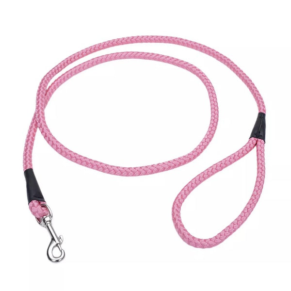 Coastal Rope Dog Leash Pink Bright 6-ft