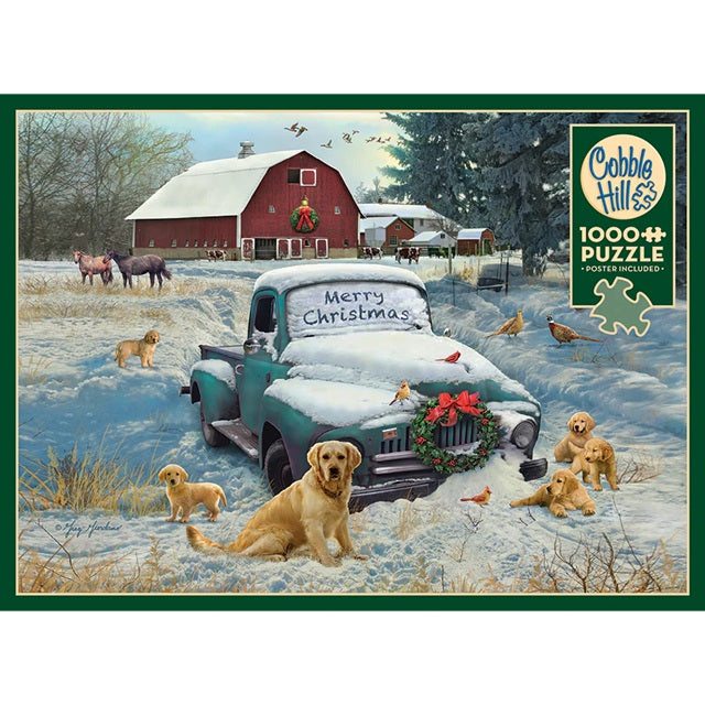 Cobble Hill 1000 Piece Jigsaw Puzzle, Merry Christmas