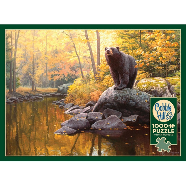 Cobble Hill 1000 Piece Jigsaw Puzzle, Black Bear Pond