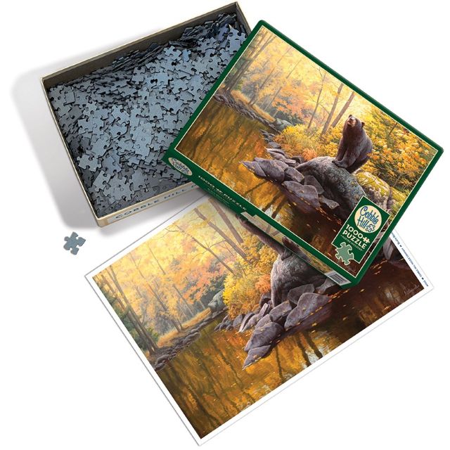 Cobble Hill 1000 Piece Jigsaw Puzzle, Black Bear Pond