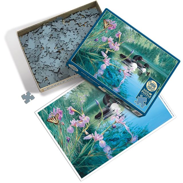 Cobble Hill 500 Piece Jigsaw Puzzle, Iris Cove Loons