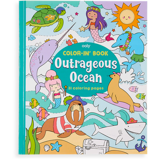 Color-in' Book Coloring Book - Outrageous Ocean - 31 Pages