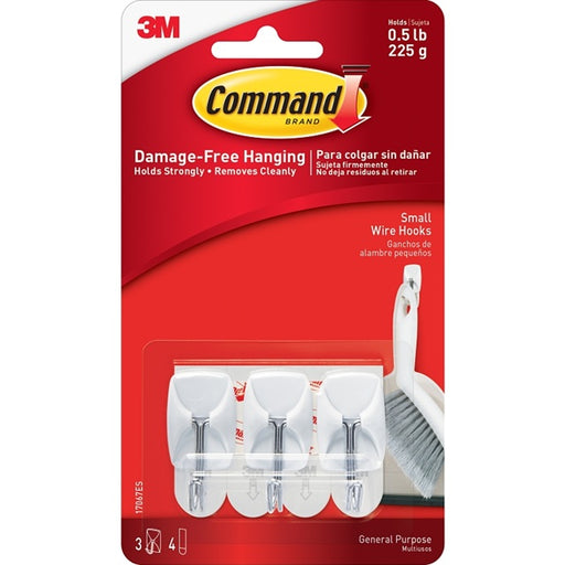 Command™ Small Wire Hook 3 Pack