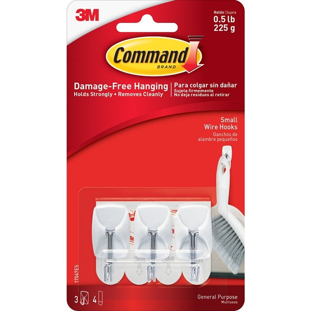Command™ Small Wire Hook 3 Pack
