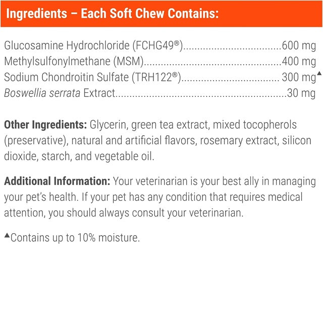 Cosequin® DS Maximum Strength Plus MSM & Boswellia 60 Count Soft Chews