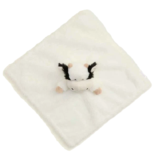 Black and White Cow Lovey Blanket Warmies