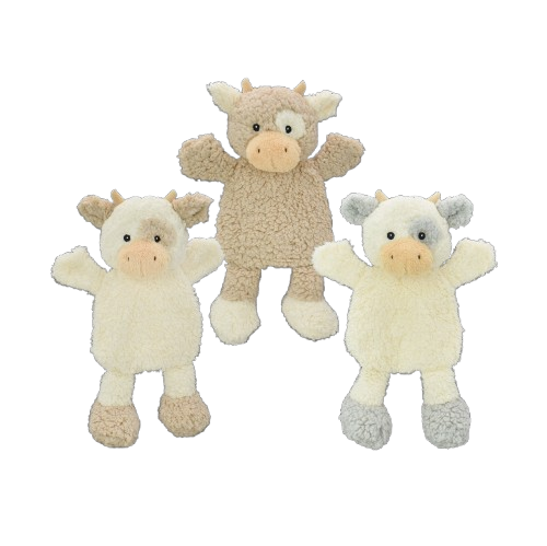 Pet Envy Crinkle Cow Flatties - Assorted