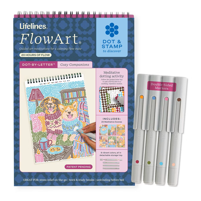 Lifelines FlowArt® Dot-By-Letter Cozy Companions