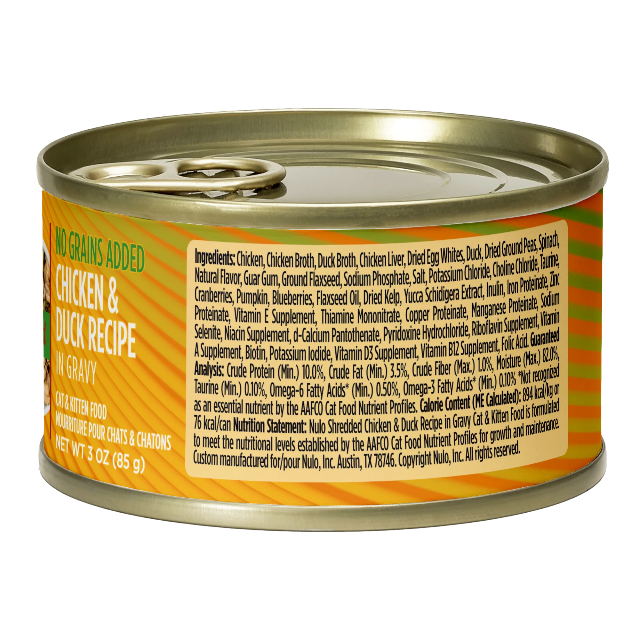 Nulo Shredded Chicken & Duck Recipe for Cats 3oz