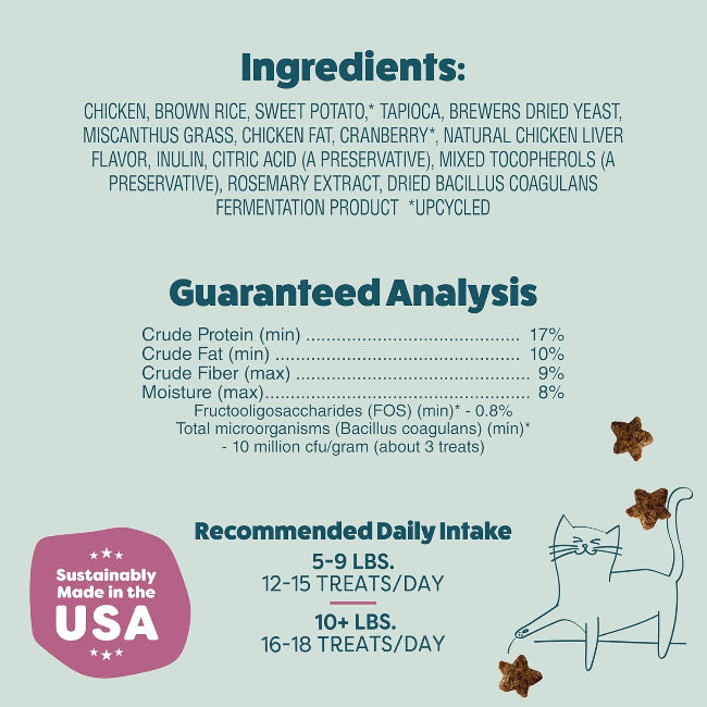 Superstar Crunchers Cran You Say Chicken Crunchy Cat Treats 2.5oz