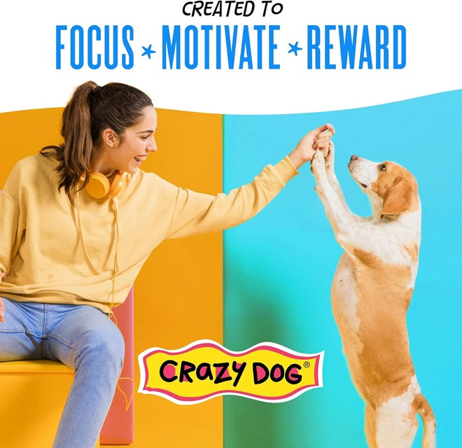 Crazy Dog Train-Me! Training Reward Bacon Flavor Dog Treats 16 Oz.