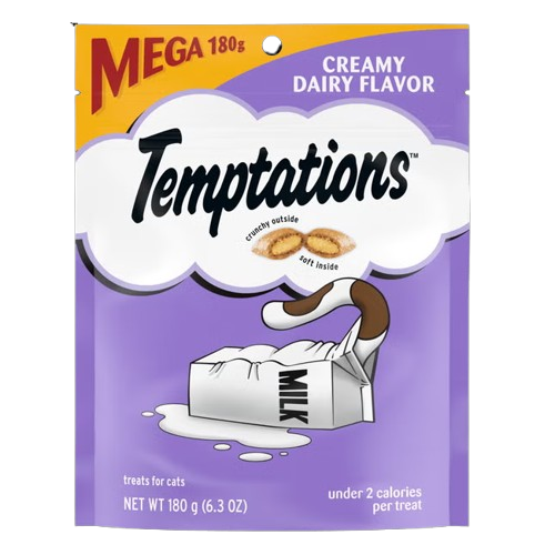 Temptations Creamy Dairy Flavor Cat Treats 6.3oz