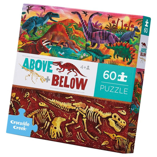 Above & Below 60-Piece Floor Puzzle, Dinosaur World