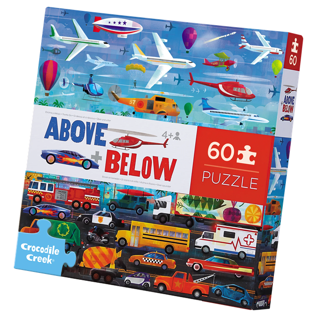 Above & Below 60-Piece Floor Puzzle, Things That Go