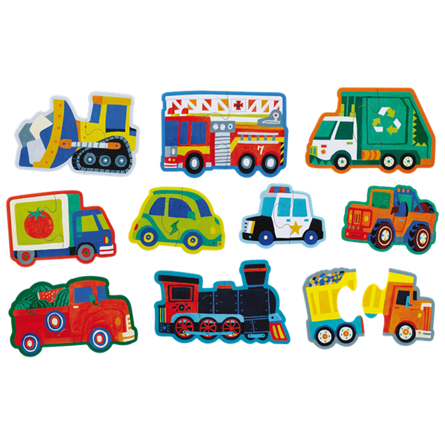Let's Begin 10 Beginner Puzzles, Vehicles