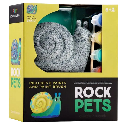 Rock Pets Snail DIY Paint Kit