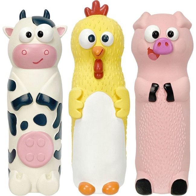 Multipet Crunching Farm Animal Dog Toy