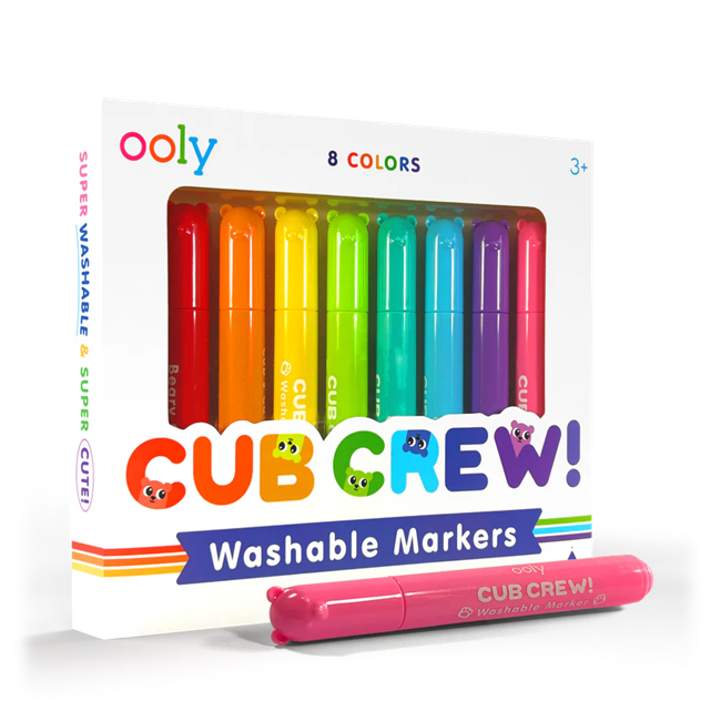 Cub Crew Washable Markers - Set of 8